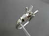 ESTATE .35CT DIAMOND 14K TWO TONE GOLD 6 PRONG SEMI MOUNT ENGAGEMENT RING #23412