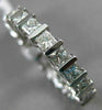 ESTATE 2.20CT PRINCESS DIAMOND 14KT WHITE GOLD 3D ETERNITY ANNIVERSARY RING 2591