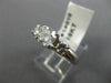 ESTATE 1.14CT DIAMOND 14KT WHITE GOLD LUCIDA THREE STONE ENGAGEMENT RING #14010