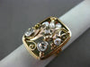 ANTIQUE WIDE .40CT OLD MINE DIAMOND & SOUTH SEA PEARL 14K 2 TONE GOLD RING 21823