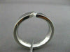 ESTATE WIDE .10CT DIAMOND 14KT WHITE GOLD 3D TENSION SOLITAIRE MEN RING  #14345