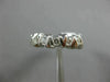 ESTATE .42CT ROUND DIAMOND 14K WHITE GOLD 3D WEDDING ANNIVERSARY RING BAND #2281