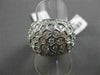 ESTATE LARGE 2.05CT DIAMOND 18KT WHITE GOLD 3D ETOILE MULTI HEXAGON FUN RING