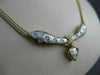 ESTATE .80CT DIAMOND 18KT WHITE & YELLOW GOLD 3D HANGING HEART DIAMOND NECKLACE