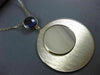 ESTATE LARGE 3.0CT DIAMOND & AAA AMETHYST 14KT YELLOW GOLD ROUND MIRROR NECKLACE