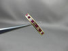 ESTATE .55CT DIAMOND & AAA RUBY 14KT YELLOW GOLD WEDDING BAND RING 3mm #19671