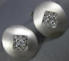 ESTATE LARGE .90CT DIAMOND 14KT WHITE GOLD 3D CLASSIC OVAL SHAPE CUFFLINKS #987
