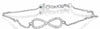ESTATE .28CT DIAMOND 14KT WHITE GOLD CLASSIC INFINITY LOVE BY THE YARD BRACELET
