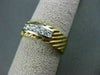 ESTATE LARGE & WIDE .50CT DIAMOND 14KT Y&W GOLD ANNIVERSARY / WEDDING RING #999