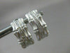 ESTATE .10CT DIAMOND 14KT WHITE GOLD BAMBOO DESIGN CLIP ON EARRINGS #21694
