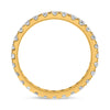 1.0CT DIAMOND 18KT YELLOW GOLD ROUND CLASSIC ETERNITY WEDDING ANNIVERSARY RING