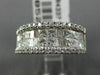 WIDE 2.06CT DIAMOND ROUND PRINCESS BAGUETTE 18KT WHITE GOLD ANNIVERSARY RING