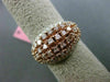ESTATE LARGE 1.51CT DIAMOND 18KT WHITE & ROSE GOLD 3D WEDDING ANNIVERSARY RING