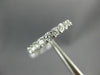 ESTATE .75CT DIAMOND 14K WHITE GOLD 3D 3mm SHARE PRONG WEDDING ANNIVERSARY RING