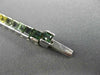 ESTATE 11.26CT MULTI COLOR SAPPHIRE 14K WHITE GOLD 3D GRADUATING TENNIS BRACELET