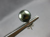 ESTATE AAA TAHITIAN PEARL 14KT WHITE GOLD 3D CLASSIC STUD EARRINGS