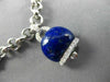 ESTATE LONG .81CT DIAMOND & MULTI GEM 14KT WHITE GOLD LUCKY BELL CHARM BRACELET