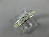 LARGE 2.0CT DIAMOND 14KT WHITE GOLD ROUND 3D CHANNEL ETERNITY ANNIVERSARY RING