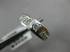 ESTATE .72CT ROUND DIAMOND 14KT WHITE GOLD SEMI BEZEL SOLITAIRE MENS PINKY RING