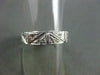 ANTIQUE WIDE .35CT DIAMOND 18KT WHITE GOLD 3D FILIGREE SQUARE ETERNITY RING 9253