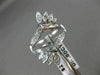 ESTATE .60CT DIAMOND 14K WHITE GOLD 3D FILIGREE "V" SHAPE ENGAGEMENT RING #21168
