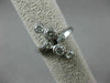 ESTATE WIDE 1CT ROUND DIAMOND 14KT WHITE GOLD 3D PAST PRESENT FUTURE LOVE RING