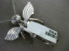 ESTATE EXTRA LARGE .85CT DIAMOND 14KT WHITE GOLD 3D HANDCRAFTED ANGEL PENDANT
