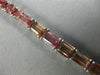 ESTATE WIDE 23.20CT AAA PINK TOURMALINE 18KT WHITE GOLD CLASSIC TENNIS BRACELET