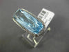 ESTATE LARGE 10.76CT DIAMOND & AAA BLUE TOPAZ 14KT WHITE GOLD 3D HALO FUN RING
