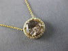 ESTATE LARGE 1.64CT DIAMOND & AAA MORGANITE 14KT YELLOW GOLD 3D CLASSIC NECKLACE