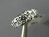 ANTIQUE .35CT DIAMOND 18K WHITE GOLD CLASSIC OPEN FILIGREE ENGAGEMENT RING #9104