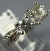 .40CT DIAMOND 18K WHITE GOLD ROUND 3 STONE SEMI MOUNT ENGAGEMENT RING #21091