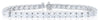 LARGE 15.5CT DIAMOND 18KT WHITE GOLD 3D ROUND CLASSIC 4 PRONG ETERNITY BRACELET