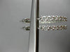 ESTATE LARGE 3.50CT DIAMOND 14K WHITE GOLD 3D CLASSIC DOUBLE SIDED HOOP EARRINGS