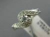 ESTATE WIDE .50CT DIAMOND 14K WHITE GOLD 3D FILIGREE WEDDING ENGAGEMENT RING SET