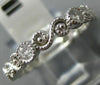 ESTATE .44CT DIAMOND 14KT WHITE GOLD INFINITY FILIGREE WEDDING ANNIVERSARY RING