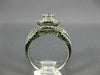 ESTATE LARGE 1.0CT 14K WHITE GOLD DOUBLE HALO SOLITAIRE INFINITY ENGAGEMENT RING