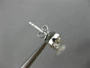 ESTATE LARGE 2.76CT ROUND & TRILLION DIAMOND 18KT WHITE GOLD 3D HANGING EARRINGS