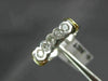 ESTATE .50CT DIAMOND 14KT WHITE & YELLOW GOLD FIVE STONE ANNIVERSARY RING #4297