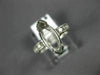 LARGE .24CT DIAMOND 14KT WHITE GOLD 3D MARQUISE SEMI MOUNT ENGAGEMENT RING #4908