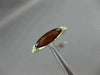 ESTATE 1.59CT ROUND DIAMOND & AAA MARQUISE SHAPE GARNET 14KT YELLOW GOLD 3D RING