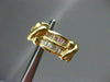 ESTATE LONG 1.12CT DIAMOND BAGUETTE 14K YELLOW GOLD CLIP ON EARRINGS !!! #17948