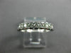ESTATE .50CT DIAMOND 14KT WHITE GOLD 9 STONE SEMI BEZEL ETOILE ANNIVERSARY RING
