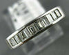 ESTATE .50CT DIAMOND PLATINUM CLASSIC CHANNEL WEDDING ANNIVERSARY RING  #21333