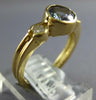 1.15CT DIAMOND & TANZANITE 14K YELLOW GOLD CLASSIC 3 STONE BEZEL ENGAGEMENT RING