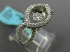 ESTATE WIDE .64CT DIAMOND 18KT WHITE GOLD SOLITAIRE ETOILE FRIENDSHIP LOVE RING