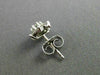 ESTATE .94CT DIAMOND 14KT WHITE GOLD CLASSIC STAR FLOWER CLUSTER EARRINGS #21017