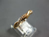 ESTATE .13CT DIAMOND 18KT ROSE GOLD 3D MATTE & SHINY ROPE SEMI ETERNITY FUN RING