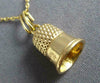 ESTATE 14KT YELLOW GOLD 3D CLASSIC SEWING THIMBLE CHARM PENDANT #25062