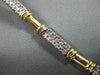 ESTATE 1.40CT DIAMOND 14KT WHITE & YELLOW GOLD BRACELET SIMPLY BEAUTIFUL #10120